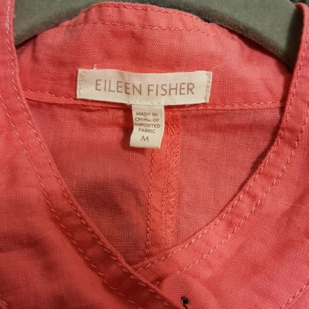 Eileen Fisher Irish linen lightweight jacket - Picture 4 of 5